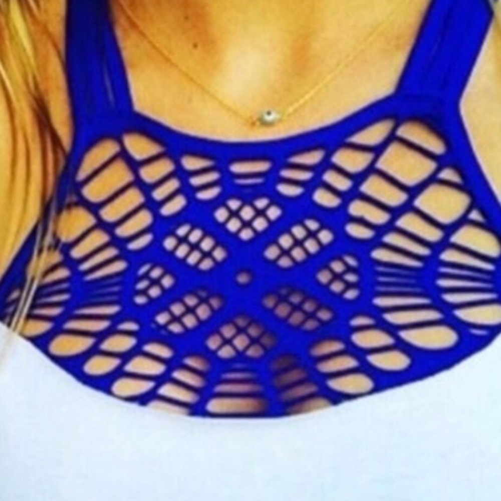 LF cobalt blue dream catcher bralette